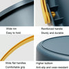 Large 17L Folding Thickened Portable Plastic Bucket Outdoor Fishing Barrel Car Travel Wash Barrel(Deep Blue)