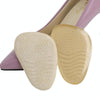 5 Pairs Anti-Slip Sole Pads For High Heels Gel Crystal Comfortable Half Pads, Colour: Flannel Apricot