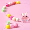 25 Grid  Acrylic Beaded Kids DIY Necklace Bracelet Toys(Crystal Rabbit)