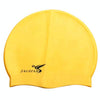 Pure Color Style Elastic Silicone Swimming Cap / Swimming Hat, SC302(Yellow)