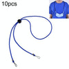 10pcs Mask Anti-lost Adjustable Lanyard and Ear Hook(Blue)