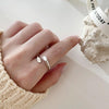 S925 Sterling Silver Cool Style Ladies Combination Ring, Specification:J443