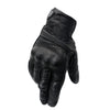 WUPP CS-1049A Outdoor Motorcycle Cycling Breathable Leather Full Finger Gloves with Holes, Size:L(Black)