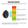 ZH-975A1 Motorcycle Aluminum Alloy Waterproof Mobile Phone Single USB Charger with Red Voltmeter(Silver)