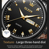 1pair OLEVS 5563 Couple Luminous Waterproof Quartz Watch(Black)