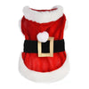 Small Dog Santa Costume, Red, Size S - Christmas Dog Coat