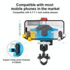 MOTOSLG Crab Motorcycle Phone Clamp Bracket M10 Ballhead Mount(Blue White Red)