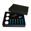 11 in 1 6 Golf Tees + Divot Tool + 3 Golf Balls Gift Box Set (Blue)