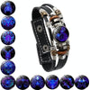 Twelve Constellations Night Light Leather Rope Bracelet Woven Beads Bracelet, Style: Pisces