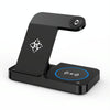 For Apple Watch B18 4 in 1 Mobile Phone / Earphone Universal Foldable Wireless Charger(Black)
