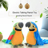 Plush Toy Parrots Recording Talking Parrots Will Twist the Fan Wings Children Toys, Size:Height 18cm(Red)