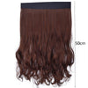 8261E Fashion Hat Wig Female Detachable Pear Flower Roll Long Hair Wig(Dark Brown)