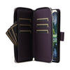 For Samsung Galaxy A15 Nine-card Slots Zipper Wallet Bag Leather Phone Case(Dark Purple)