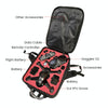 For DJI FPV Drone Shoulder Bag Waterproof Wear-resistant Oxford Fabric Storage Bag(Black)