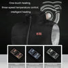 Dual Control Switch Smart USB Heating Down Vest, Size: XXXL(Black)