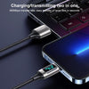 USAMS US-SJ543 U78 8 Pin Aluminum Alloy Digital Display Charging Data Cable, Length: 1.2m (White)