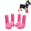 Pink Dog Boots Small - Waterproof Non-Slip Puppy Shoes (4 PCS)