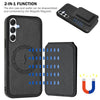 For Samsung Galaxy A05s CX01 Detachable Magsafe Magnetic Card Bag Phone Case(Black)
