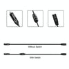 12V/24V Car Refrigerator Cable B Suffix Cigarette Lighter Plug Power Cord, Length: 3m With Switch