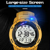 SYNOKE 9811 Luminous Large Screen Outdoor Running Student Watch(Black)