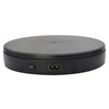 22cm Electric Rotating Turntable Display Stand Live Video Shooting Props Turntable Jewelry Shoes Display Platform, EU Plug (Black)