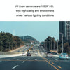 Car HD WIFI Interconnected Triple Camera Driving Recorder, Specification: With Right Blind Spot System