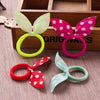 20 PCS Children Hair Band Cute Dot Bow Rabbit Ears Headband Random Color