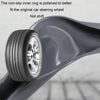 Silicone Non-slip Wear-resistant Steering Wheel Cover, Size: 37-42cm(Black)