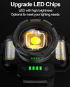 HL-03 Intelligent Induction Zoom Headlight Work Light(Black)