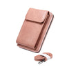 Elephant Pattern Multifunctional Cross Bag Phone Case(Light Pink)