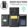 For Samsung Galaxy S23 Ultra 5G DG.MING MAGKING-K2 Series MagSafe RFID Card Bag Detachable Phone Case(Black)