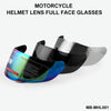 MB-MHL001 Motorcycle Helmet Shield Glasses Helmet Lens Full Face Visor Helmet Visor for AGV K3-SV K5(Silver)