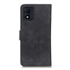 For Alcatel 1B 2022 KHAZNEH Retro Texture Horizontal Flip Leather Phone Case(Black)