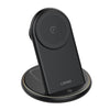 LDNIO WL02 25.5W 5 in 1 MagSafe Wireless Charger with 30cm Type-C Cable(Black)