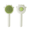 Pet Grooming Brush Green - Deshedding & Detangling for Cats & Dogs