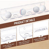 Acrylic Golf Ball Table Tennis Wall Display Rack, : 132-1