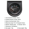 B741 52mm General Car Meter Modified Water Temperature Meter 40-120 Degrees Celsius