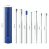 2 Packs Push-Pull Cylinder Storage Ear Scoop Set, Specification: 6 PCS/Set Blue