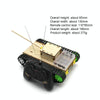 Wooden Electric Simulation Crawler Tank DIY Toy Assembly Model,Spec:  No. 3 Dual Motor Remote Control Edition