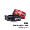 ZTTO MTB Road Bike Seatpost Clamp Aluminium Alloy Bicycle Parts,Diameter: 34.9mm(Black)