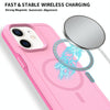 For iPhone 11 Shockproof MagSafe Armor PC Hybrid TPU Phone Case(Purple Pink)