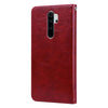 For Xiaomi Redmi Note 8 Pro Business Style Oil Wax Texture Horizontal Flip Leather Case, with Holder & Card Slots & Wallet(Red)