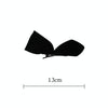 2 Pairs Half Bow Hair Clip Retro Girl Side Duckbill Clip Hair Ornament, Colour: Polyester Black