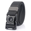 AWMN Outdoor Men Versatile Buckle Elastic Belt, Length: 120cm(Dark Gray)