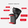 Navigation Car Holder Dashboard Desktop Suction Cup Mobile Phone Holder(All Black)