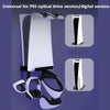 For PS5 Console iplay Wall-mounted Bracket Can Store Controllers/VR Glasses/Headphones(Black)