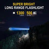 S2301 30W White Laser Wick 1000LM Telescopic Zoom LED Flashlight(Black)