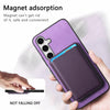 For Samsung Galaxy S24 FE 5G Retro Magsafe Card Bag PU Back Cover Phone Case(Purple)