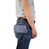 Sports Denim Universal Phone Bag Waist Bag for 5.2 inch or below Smartphones, Size: S (Blue)
