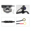 Motorcycle USB Charger with Waterproof  Cover Switch Control (Red Light)
